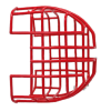 protector de rejilla anti vandalismo y golpes accidentales, color rojo, para sirenas/estrobos/bocinas system sensor, montaje en superficie, 7.49"altox6.74"anchox6.09"profundidad