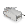 paquete de 100 conectores rj45 blindados diseñados para cables ethernet uisp (uisp cable pro y cable carrier)