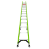 escalera de extensión de aluminio + fibra de vidrio hasta 8.5 m. !la más liviana del mundo! (no. parte: 18728)