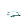 patch cord cat5e de grado industrial 600v, blindado sf/utp, calibre 24 awg, color aqua, 60 cm.
