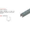 unicanal perforado rojo 4 x 4 cm x 3 m / calibre 12.