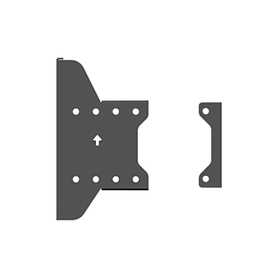 accesorio placa para montaje doble de pantallas para exhibicion de pared a pared| dimensiones 225.2 mm x 126.2 mm x 95 mm accesorio placa para montaje doble de pantallas para exhibicion de pared a pared| dimensiones 225.2 mm x 126.2 mm x 95 mm