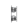 soporte estructural modular para pantallas | altura ajustable de 200 mm a 1600 mm | ancho 600 mm | profundidad 134 mm a 300 mm | diseño metálico| compatible con diferentes tamaños de pantallas |soporta formato horizontal y vertical.