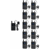 kit para guía turístico de 1 transmisor y 10 receptores