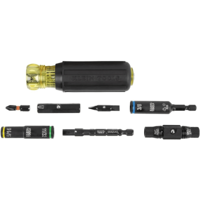 destornillador / llave de tuercas 10 en 1 knect™ con clasificación de impacto / compatible con herramientas eléctricas / puntas intercambiables / portabrocas knect™ de 12 puntos / barra de acero / torque de 150 in lb destornillador / llave de tuercas 10 en 1 knect™ con clasificación de impacto / compatible con herramientas eléctricas / puntas intercambiables / portabrocas knect™ de 12 puntos / barra de acero / torque de 150 in lb