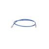 cable de parcheo tx6, utp cat6, 24 awg, cm, color azul, 23 ft