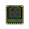 radar de velocidad/ pantalla led / detección de velocidad en tiempo real / rango de detección de 100 m / hasta 32 objetivos detectados / ip66 / compatible con wi fi y ethernet
