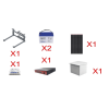 kit solar witek de 28 w con 5 puertos poe 802.3 af y poe pasivo 24 v para alimentar camaras ip y un enlace punto a punto en 24 vcc