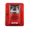 sirena estrobo, 24 vcd, multi candela 15 hasta 110 cd, montaje en pared, color rojo, serie hec3 (0500 06020), hochiki