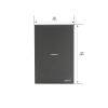 placa con interruptor escalera 10 a 127 v 60 hz.