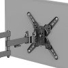 soporte de pared articulado para pantallas o monitores | compatibilidad vesa 75x75 200x200 / hasta 43 pulgadas | capacidad máxima de carga 20 kg | fabricado en acero
