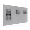 espaciador para montaje de videowall en pared |compatible con pantallas de 55"