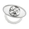 ventilador de techo con luminario led de 110 v ca 50/60 hz / 88 w / 3 tonos de luz (6500 4 000 2 700 k) / con giro 360° / diámetro 550 mm / 6 velocidades / dimeable.