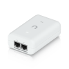 adaptador poe+ 2.5g / hasta 30 w / 48v 0.65a / (2) puertos rj45 multigigabit 2.5g / salida poe+ / led indicador / ideal para aps unifi wifi 7 / / protección contra sobretensiones