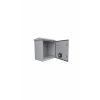 gabinete ventilado de acero ip55 uso en exterior (593 x 609 x 399 mm) con placa trasera interior metálica y compuerta inferior atornillable. incluye ventilador, ventilas, filtros, montaje rack 19", terminal de tierra física, chapas y ll