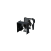 tapa con 2 salida a tubo corrugado de 1.5in (38mm), para uso con canaletas 4x4 fiberrunner™, color negro