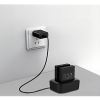 base de carga dual para baterías de bodycam| compatible con xmrx5v2| diseño compacto | carga rápida dual | indicadores de estado| material abs | no incluye bateria.