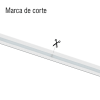 manguera led luminosa blanca de resina transparente y flexible / para uso interior o exterior / carrete de 50 m/ 110v ca 4.2 a/ 500 w potencia / t.c.c. 6500 k.