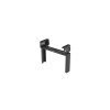rack de distribución aéreo de 2 postes panzone®, rieles roscados #12 24, de 6 ur, color negro