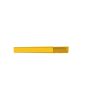 canaleta fiberrunner™ 12x4, de pvc rígido, color amarillo, 3 m. de largo