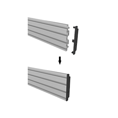 accesorio riel de aluminio con longitud 1750 mm | ancho 120 mm| espesor 9 mm | incluye tapas y tornillos | compatible con estructura para videowall | diseño modular accesorio riel de aluminio con longitud 1750 mm | ancho 120 mm| espesor 9 mm | incluye tapas y tornillos | compatible con estructura para videowall | diseño modular