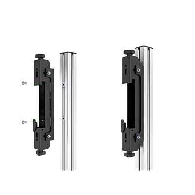 accesorio riel de aluminio con longitud de 2380mm| compatible con estructura para videowall | diseño modular | incluye tapas de riel accesorio riel de aluminio con longitud de 2380mm| compatible con estructura para videowall | diseño modular | incluye tapas de riel