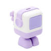 cargador mini ganrobot 30w serie uno | 1 usb c de carga rápida | tecnología gan ii | multiprotocolo pd/qc/scp/fca | carga inteligente | pantalla led | zapato magnético extraíble | thermal guard | color lila.