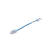 cable de parcheo utp cat6a, cm/lszh, diámetro reducido (28awg), color azul, 20 cm.