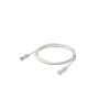 cable de parcheo tx6, utp cat6, diámetro reducido (28awg), color blanco mate, 15 ft