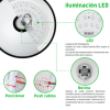 luminario led jlar 3003 / 30w / 2400 lúmenes / bluetooth control app / voltaje 85 265v / temperatura 6500k fría / garantía 3 años
