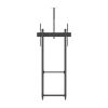montaje de piso móvil para pantallas de 65 in a 100 in | vesa 100 x 100 hasta 1000 x 600 | carga maxima soportada 120kg| fabricado en aluminio y acero