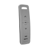 control remoto 5 canales para motores de persiana somfy con señal inalámbrica, instrucciones: sube, baja y detener, con posición favorita programada.