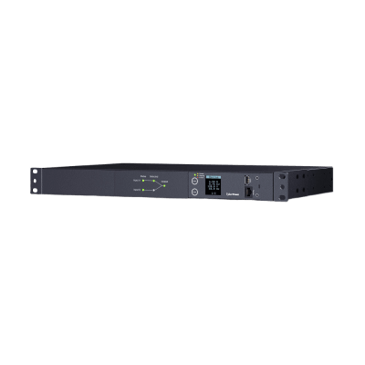 pdu ats (fuente redundante auto transferible) medible, para distribución de energía, 2 entradas 120 vca nema5 15p, con 10 salidas nema 5 15r, horizontal 19in, 1ur pdu ats (fuente redundante auto transferible) medible, para distribución de energía, 2 entradas 120 vca nema5 15p, con 10 salidas nema 5 15r, horizontal 19in, 1ur