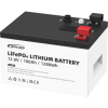 batería de litio lifepo4 12.8vcc, 100ah, 1.28kwh, pantalla lcd para monitoreo local, carcasa metálica