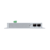 switch industrial flat type 8 puertos gigabit c/poe 802.3at, 2 puertos sfp, lcd