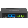 adaptador de teléfono analógico ata 2 puertos fxs (conectar teléfono análogo) con router nat gigabit / compatible sip / cifrado aes reforzado / calidad de voz hd / soporta fax t.38 / router nat alto rendimiento