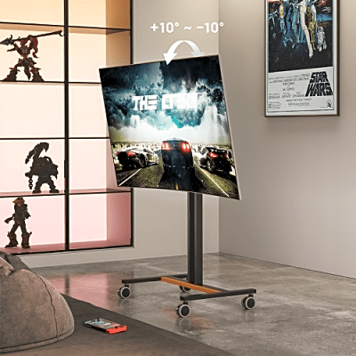 soporte móvil para pantalla | compatibilidad vesa 200x200 hasta 600x400 / ruedas con frenos / ajuste de altura y Ángulo / soporte para tv de hasta 55 pulgadas / capacidad de peso 35 kg soporte móvil para pantalla | compatibilidad vesa 200x200 hasta 600x400 / ruedas con frenos / ajuste de altura y Ángulo / soporte para tv de hasta 55 pulgadas / capacidad de peso 35 kg
