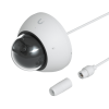 cámara unifi protect g5 ai dome blanco, para interior o exterior, 4k (8mpx), Ángulo 109.9°. visión nocturna ir hasta 40m, detecciones inteligentes de rostros y placas, audio bidireccional, protección ip66, anti vandalismo