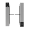 torniquete de barrera oscilante serie mars b1000 / instalable en plataforma sólida / dimensiones 1010x1355 mm / uso de tornillos m12 / requiere herramientas específicas / no para ambientes corrosivos