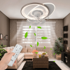ventilador de techo con luminario led de 110 v ca 50/60 hz / 88 w / 3 tonos de luz (6500 4 000 2 700 k) / con giro 360° / diámetro 550 mm / 6 velocidades / dimeable.