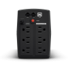 ups de 900 va/420 w, topología línea interactiva, entrada 120 vca nema 5 15p, y 6 salidas nema 5 15r, con regulador de voltaje (avr)