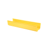 canaleta fiberrunner™ 6x4, de pvc rígido, color amarillo, 3 m de largo