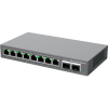 switch l2 lite administrable de 10 puertos / 8 puertos ethernet 2.5 gigabits / 2 puertos sfp+ 10 gigabits / vlan / qos / montaje en escritorio o pared / compatible con gdms