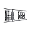 soporte estructural modular para pantallas | altura ajustable de 200 mm a 1600 mm | ancho 600 mm | profundidad 134 mm a 300 mm | diseño metálico| compatible con diferentes tamaños de pantallas |soporta formato horizontal y vertical.