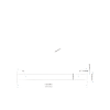 accesorio perfil rectangular para interconexión de patas de videowall led | longitud 1200 mm | ancho 56 mm | incluye tornillos m8 x 10 mm y llave allen de 5 mm