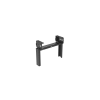 rack de distribución aéreo de 2 postes panzone®, rieles roscados #12 24, de 6 ur, color negro