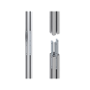 accesorio riel de aluminio longitud 1670 mm | ancho 40 mm | altura 40 mm | diseño modular | tapas de riel incluidas