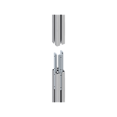 accesorio riel de aluminio con longitud de 2380mm| compatible con estructura para videowall | diseño modular | incluye tapas de riel accesorio riel de aluminio con longitud de 2380mm| compatible con estructura para videowall | diseño modular | incluye tapas de riel