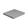 unifi switch enterprise campus aggregation, capa 3, 48 puertos etherlighting sfp28 de 25g, 6 puertos qsfp28 de 100g, 5 abanicos, ruteo dinámico bgp, doble fuente redundante, alta disponibilidad, enlace multichasis (mc lag)