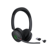 diadema inalambrica bh74 with stand uc usb c/a de yealink con compatibilidad uc multiplataforma y acoustic shield 3.0